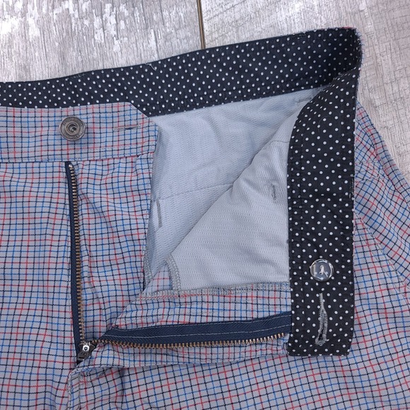 Lululemon Mens Gray Kahuna Shorts Size 36 Check Golf Performance Stretch B - Picture 5 of 7